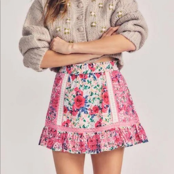 LOVESHACKFANCYBayard Mini Skirt Rush of Red Size S